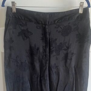 Zara Black Floral Pants